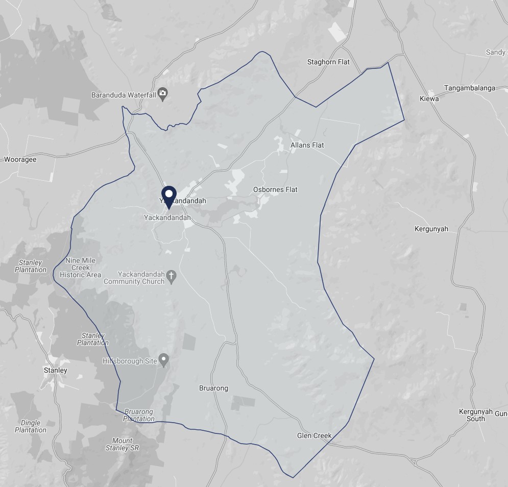Yack Landcare boundaries